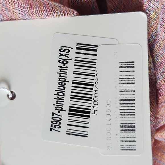 NOUGHTS AND CROSSES DRESS PINK AND BLUE PRINT - Picture 10 of 11